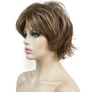 Short Layered Shaggy Full Synthetic Wig